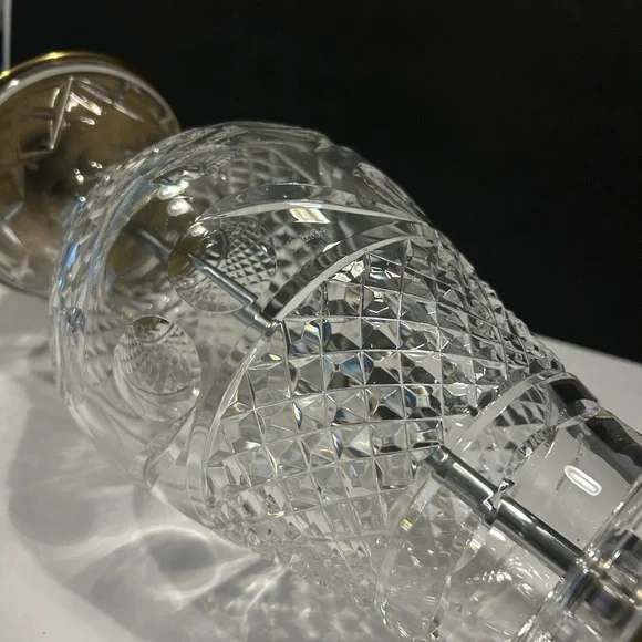 Rare Waterford Fine Crystal Hand-cut Signed Table Lamp 18” - Picture 15 of 15